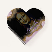 Carnet Pink Glitter Leonardo Da Vinci Gioconda (Devant)