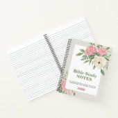 Carnet Pink Green Floral Bible Study Personalized (Intérieur)