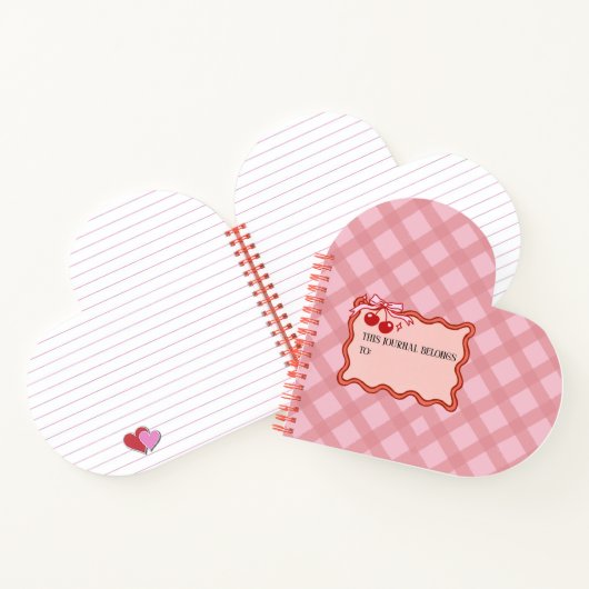 Carnet Pink Heart Shaped (Intérieur)