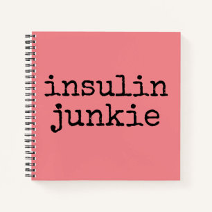 Carnet Pink insuline junkie planner