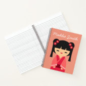 Carnet Pink Kokeshi poupées japonaises (Intérieur)