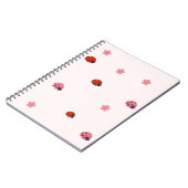 Carnet Pink Ladybug Garden Pattern Notebook (Côté gauche)