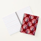 Carnet Pink Lion Head Animal Pattern Design Red (Intérieur)