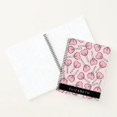 Carnet Pink Lollipops, Heart Lollipops, Lolly, Your Name (Intérieur)