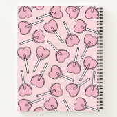 Carnet Pink Lollipops, Heart Lollipops, Lolly, Your Name (Dos)