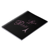 Carnet Pink-Love-Paris-Eiffel-Tower-Unique (Côté gauche)