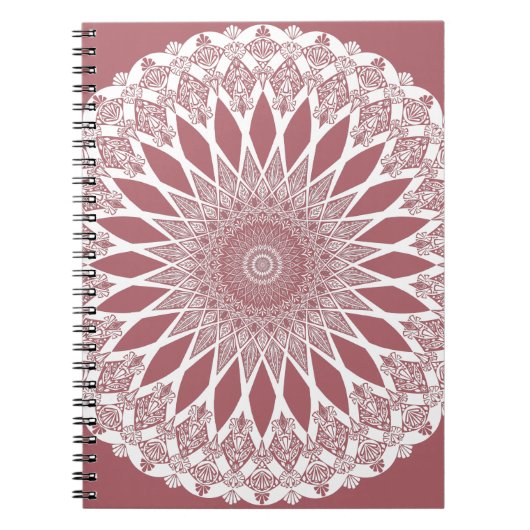Carnet Pink Madder Tristyns Mandala (Devant)