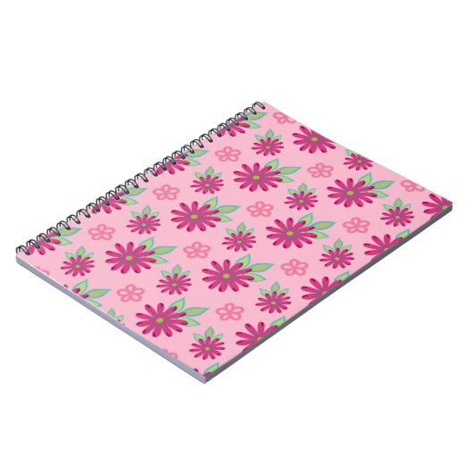 Carnet Pink marguerite florale sans couture patternart, b (Côté gauche)