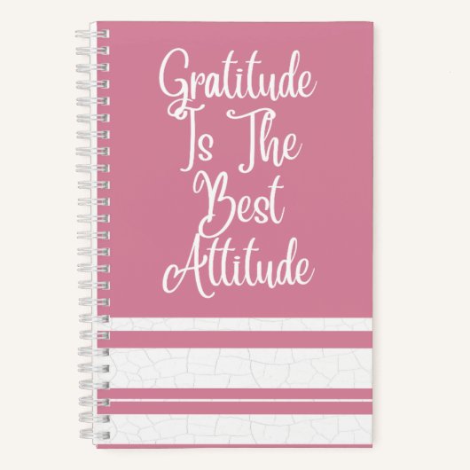 Carnet Pink Motivational Spiral Notebook (Recto)