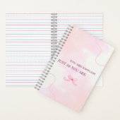 Carnet pink notebook, cute journal, kawaii stationery (À l'intérieur)