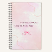 Carnet pink notebook, cute journal, kawaii stationery (Recto)