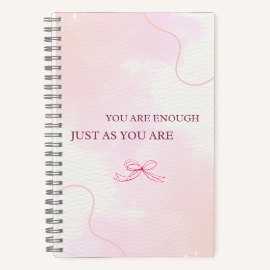 Carnet pink notebook, cute journal, kawaii stationery (Recto)