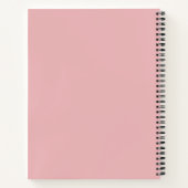 Carnet Pink Ocean Beach Shells Flowers Fantasy Landscape (Dos)