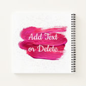 Carnet Pink Oil Paint Love citation design moderne minima (Dos)