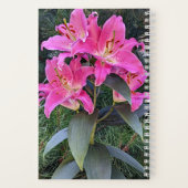 Carnet Pink Oriental Lilies Floral (Verso)
