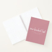 Carnet Pink Our Bucket List Couple's (Intérieur)