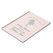 Carnet Pink Palm Springs Souvenirs favoris avec anniversa (Côté gauche)