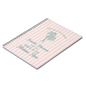 Carnet Pink Palm Springs Souvenirs favoris avec mariée (Côté gauche)