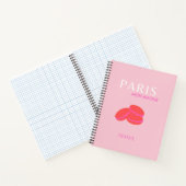 Carnet Pink Paris Travel Art Preppy Macarons (Intérieur)