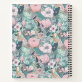 Carnet Pink Pastel Garden Floral (Dos)