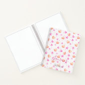 Carnet Pink & Peach Hearts Splash Custom Sketchbook (Intérieur)