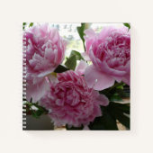 Carnet Pink Peonies Spiral Notebook (Devant)