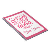Carnet Pink Personalized "Sassy Moma" (Côté Droit)