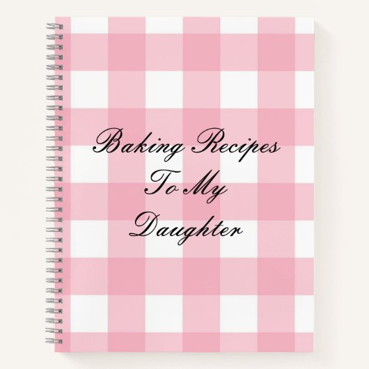 Carnet PINK PLAID (Devant)