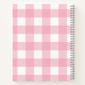 Carnet PINK PLAID (Dos)