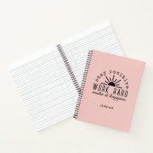 Carnet Pink Positive Motivational Mantra with Any Name (Intérieur)