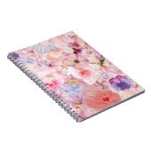 Carnet Pink & Purple Floral Pattern (Côté Droit)
