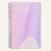Carnet Pink & Purple Lined Waves Notebook (Recto)
