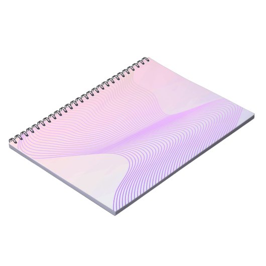 Carnet Pink & Purple Lined Waves Notebook (Côté gauche)