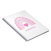 Carnet Pink Rainbow Name School (Côté Droit)