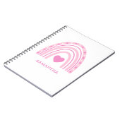 Carnet Pink Rainbow Name School (Côté gauche)