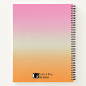 Carnet Pink rainbows and Swirls (Dos)
