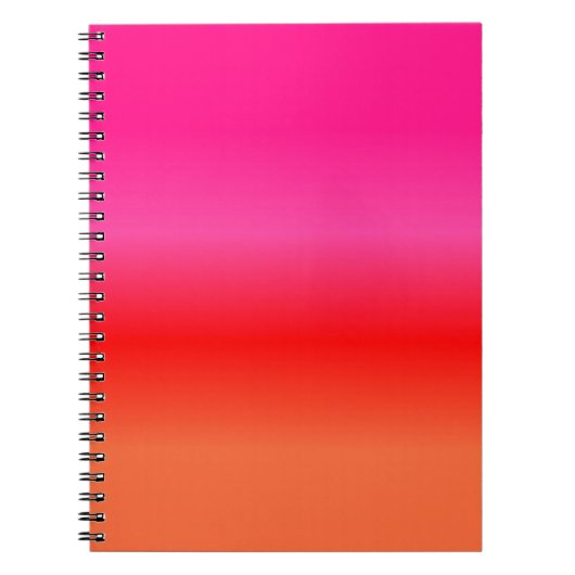 Carnet Pink, Red and Orange Gradient (Devant)