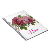 Carnet Pink Rose Elegance   (Côté Droit)
