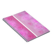 Carnet PINK roses d'aquarelle romantique (Côté Droit)