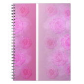 Carnet PINK roses d'aquarelle romantique (Devant)