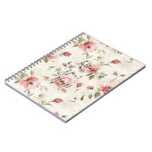 Carnet Pink Roses Floral  (Côté gauche)