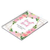Carnet Pink Roses Floral Baby Shower Guest Book (Côté gauche)