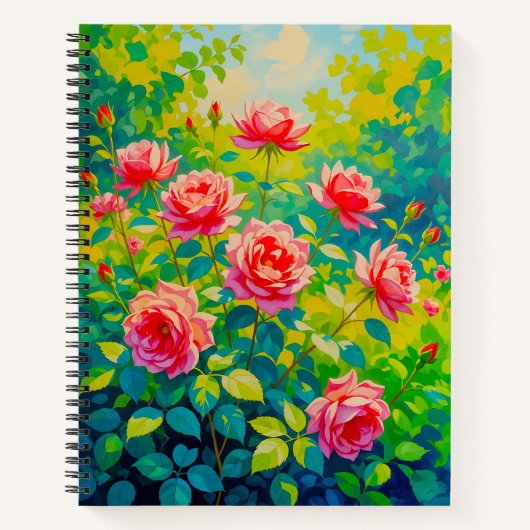 Carnet Pink Roses Notebook (Devant)