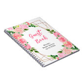 Carnet Pink Roses with Foliage Bridal Shower Guest Book (Côté Droit)