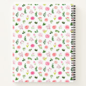 Carnet Pink Roses with Foliage Wedding Guest Book (Dos)