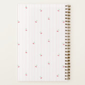 Carnet Pink | Scattered Cherry Pinstripe Personalized (Verso)