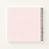 Carnet Pink Simple Script Moderne Luxe Professionnel (Dos)