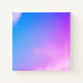 Carnet Pink Sky Arrière - plan Carré Spiral Art Sketchboo (Dos)
