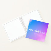 Carnet Pink Sky Arrière - plan Carré Spiral Art Sketchboo (Intérieur)