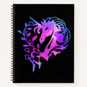 Carnet Pink Sparkles Galaxy Unicorn Notebook (Devant)